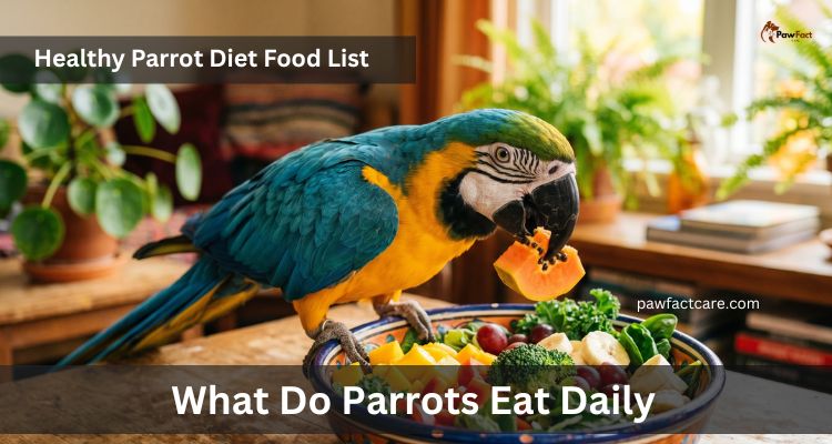 What Do Parrots Eat Daily – Healthy Parrot Diet Food List