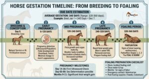 Horse Gestation Timeline, Mare Pregnancy and Foaling Guide