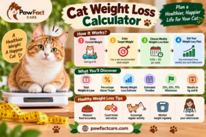 Cat Weight Loss Calculator Infographic